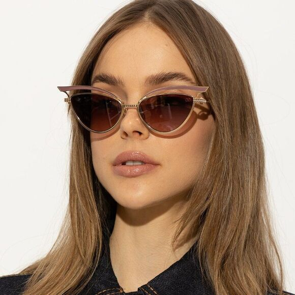 Valentino Women Sunglasses Titanium Gold Grey CAt Eye V - GLASSLINER VLS-118B-55 main image 15